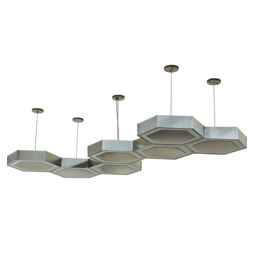 Meyda Tiffany 233738 LED Pendant, Nickel & White
