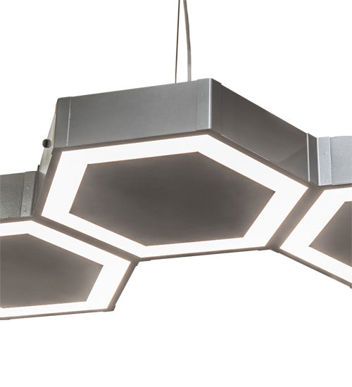 Meyda Tiffany 233738 LED Pendant, Nickel & White