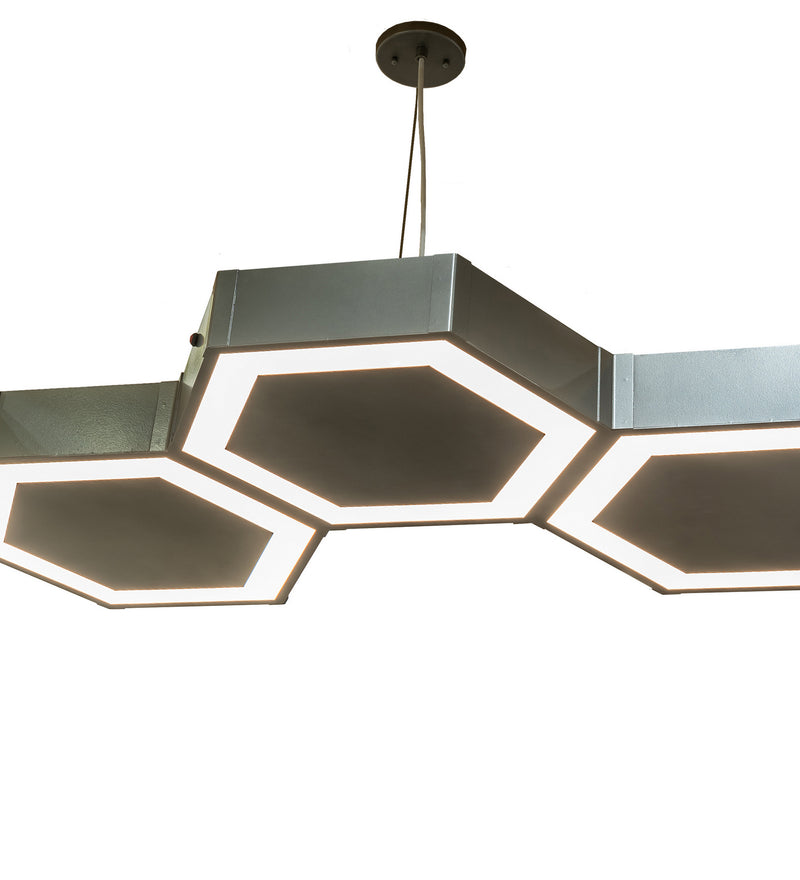 Meyda Tiffany 233738 LED Pendant, Nickel & White
