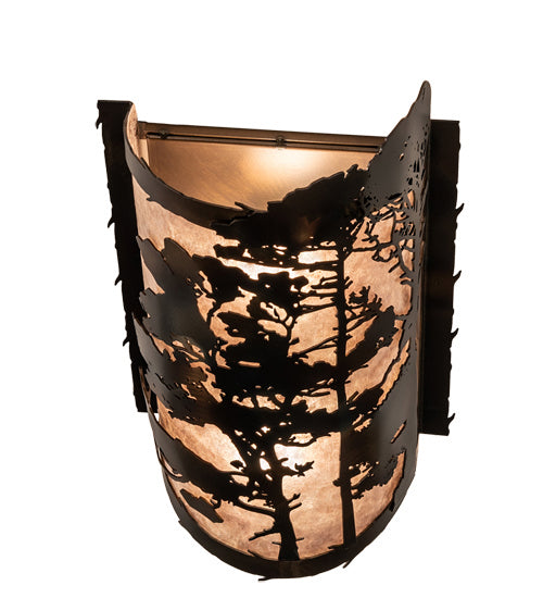 Meyda Tiffany 236441 Two Light Wall Sconce, Dark Burnished Antique Copper