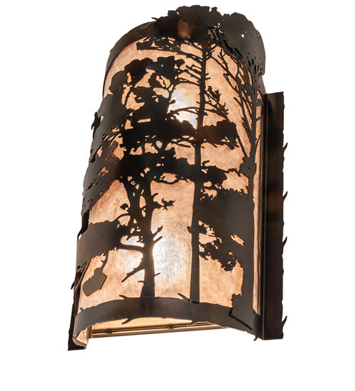 Meyda Tiffany 236441 Two Light Wall Sconce, Dark Burnished Antique Copper