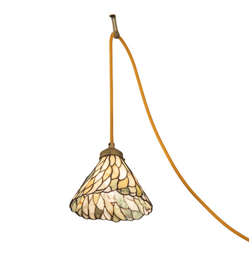Meyda Tiffany 237610 Three Light Pendant, Matte Buttered Brass