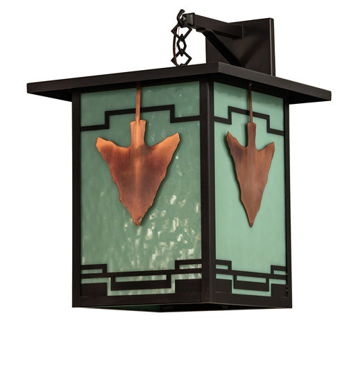Meyda Tiffany 239207 One Light Wall Sconce, Craftsman Brown