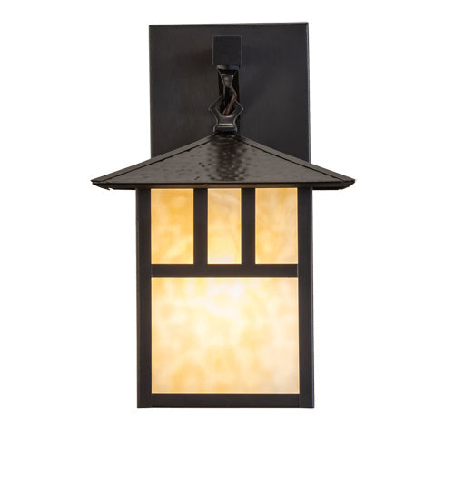 Meyda Tiffany 239611 One Light Wall Sconce, Craftsman Brown