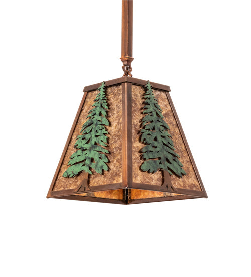 Meyda Tiffany 240017 One Light Pendant, Vintage Copper/Green
