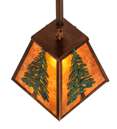 Meyda Tiffany 240017 One Light Pendant, Vintage Copper/Green