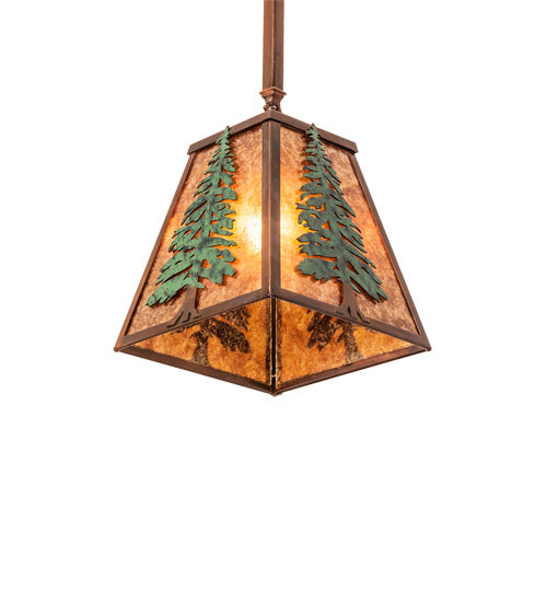 Meyda Tiffany 240017 One Light Pendant, Vintage Copper/Green