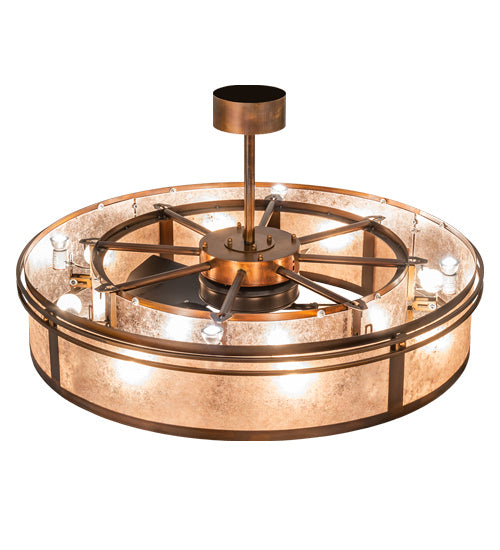 Meyda Tiffany 240372 16 Light Chandel-Air, Vintage Copper