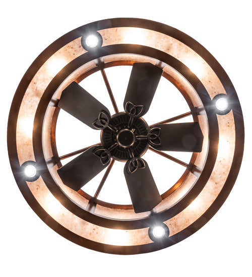 Meyda Tiffany 240372 16 Light Chandel-Air, Vintage Copper