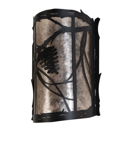 Meyda Tiffany 241457 Two Light Wall Sconce, Solar Black