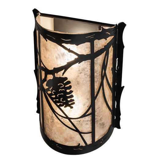 Meyda Tiffany 241457 Two Light Wall Sconce, Solar Black