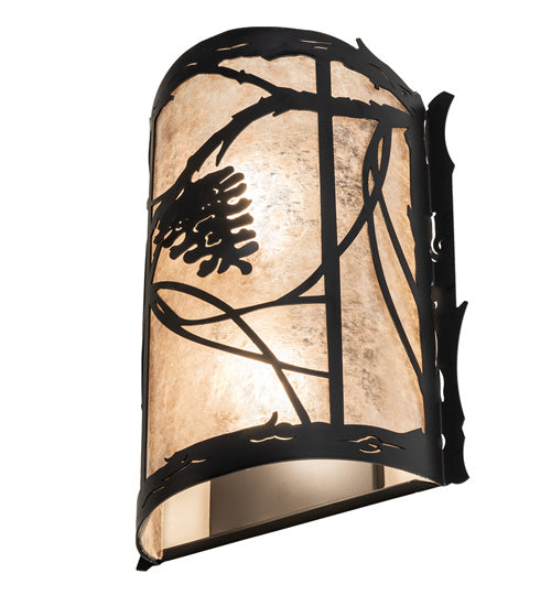 Meyda Tiffany 241457 Two Light Wall Sconce, Solar Black