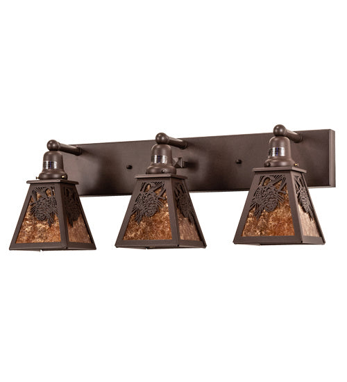 Meyda Tiffany 241799 Three Light Vanity, Cafe Noir