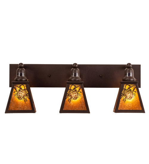Meyda Tiffany 241799 Three Light Vanity, Cafe Noir