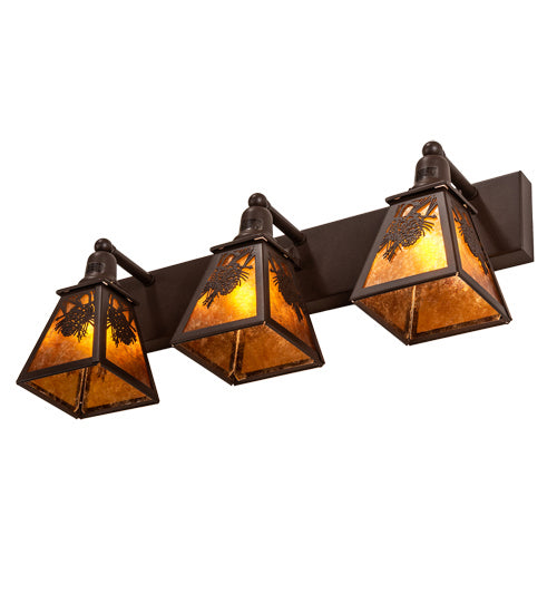 Meyda Tiffany 241799 Three Light Vanity, Cafe Noir