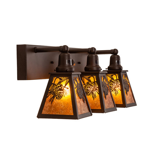 Meyda Tiffany 241799 Three Light Vanity, Cafe Noir