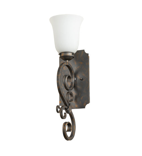 Meyda Tiffany 242050 One Light Wall Sconce, French Bronze