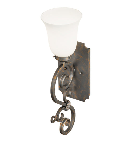 Meyda Tiffany 242050 One Light Wall Sconce, French Bronze