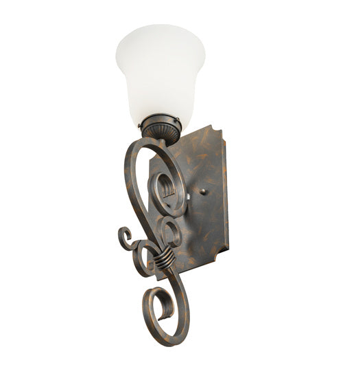 Meyda Tiffany 242050 One Light Wall Sconce, French Bronze