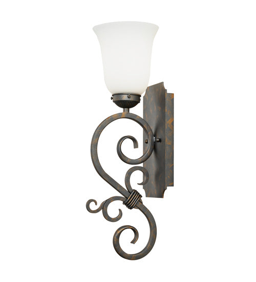 Meyda Tiffany 242050 One Light Wall Sconce, French Bronze