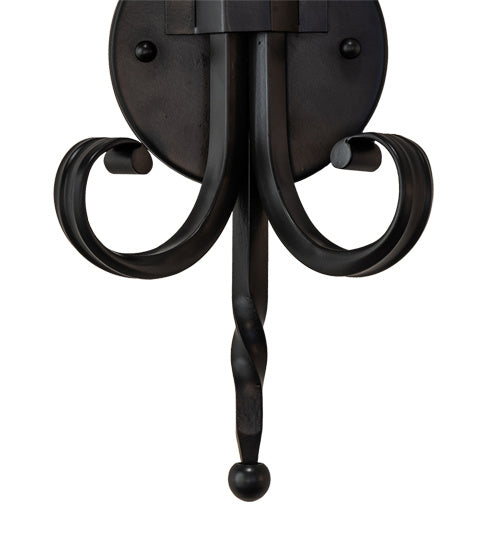 Meyda Tiffany 242072 Two Light Wall Sconce, Blackwash
