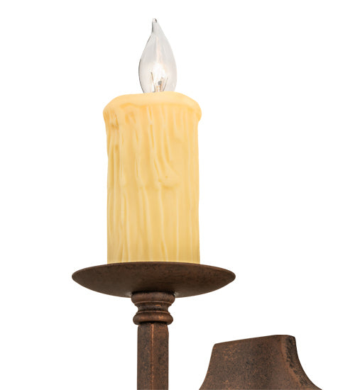 Meyda Tiffany 242077 One Light Wall Sconce, Antique Rust