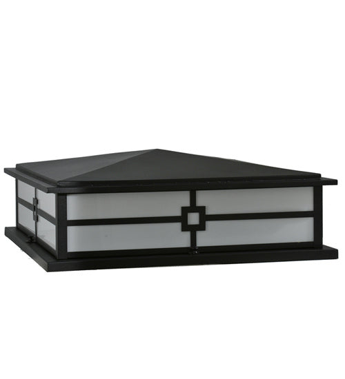 Meyda Tiffany 244081 Four Light Pier Mount, Textured Black