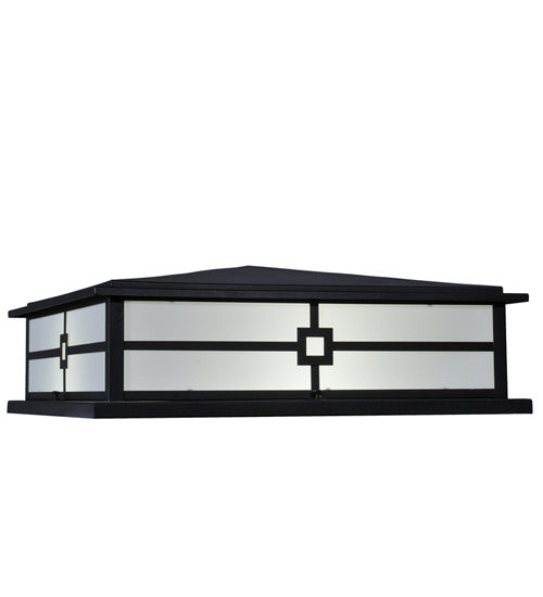 Meyda Tiffany 244081 Four Light Pier Mount, Textured Black
