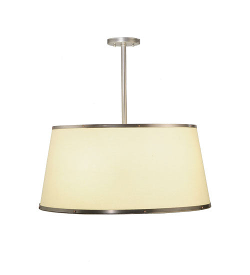 Meyda Tiffany 244208 Three Light Pendant, Brushed Nickel Powdercoat