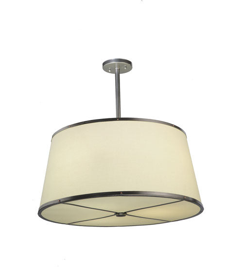 Meyda Tiffany 244208 Three Light Pendant, Brushed Nickel Powdercoat
