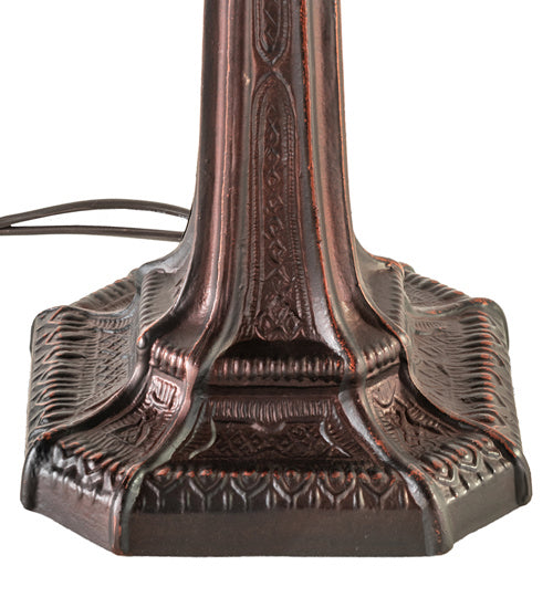 Meyda Tiffany 244267 One Light Table Lamp, Mahogany Bronze
