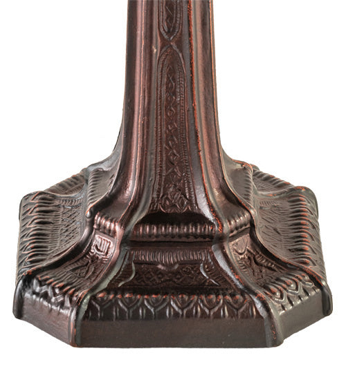 Meyda Tiffany 244281 One Light Table Lamp, Mahogany Bronze