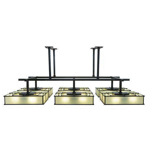 Meyda Tiffany 244305 48 Light Semi-Flushmount, Timeless Bronze