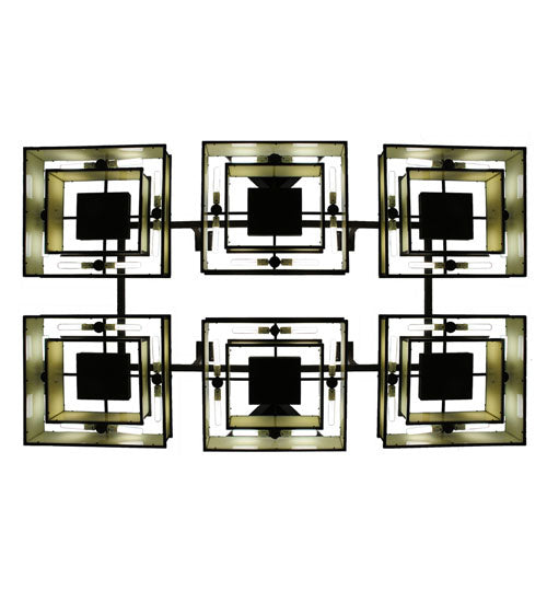 Meyda Tiffany 244305 48 Light Semi-Flushmount, Timeless Bronze