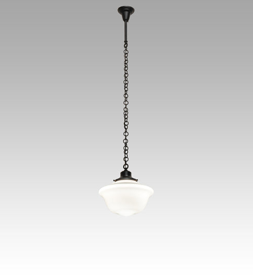 Meyda Tiffany 244424 One Light Pendant, Black Metal