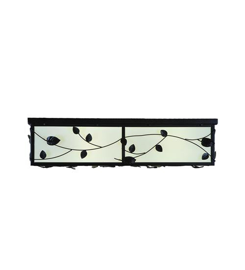 Meyda Tiffany 244668 Eight Light Flushmount, Textured Black