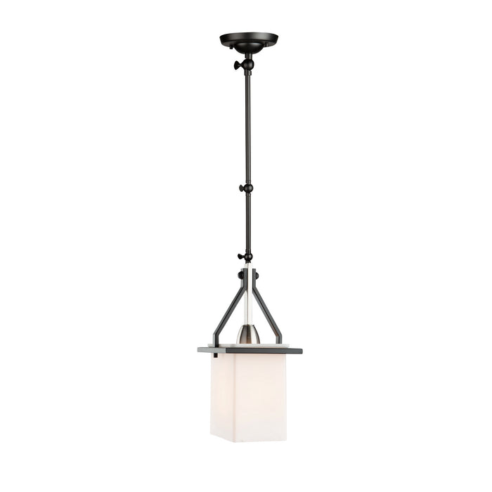 Artcraft AC11240NB One Light Sconce/Pendant, Black and Brushed Nickel