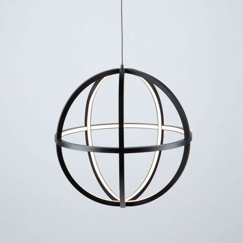 Artcraft AC6661BK LED Chandelier, Matte Black