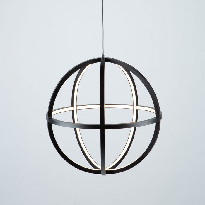 Artcraft AC6661BK LED Chandelier, Matte Black