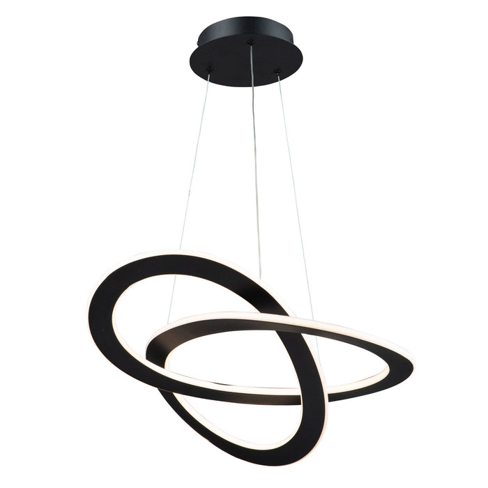 Artcraft AC7076BK LED Chandelier, Black