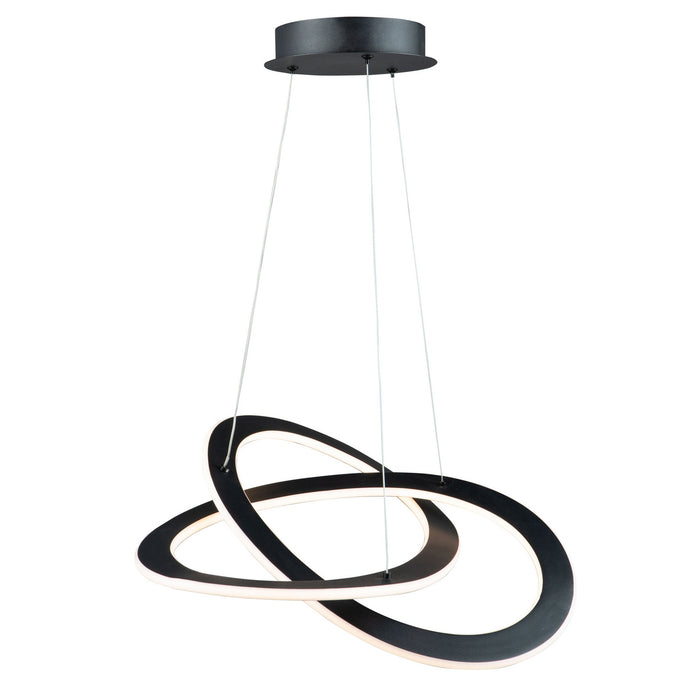 Artcraft AC7076BK LED Chandelier, Black