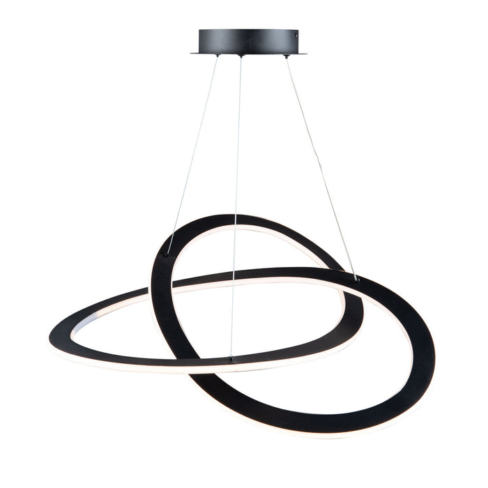 Artcraft AC7077BK LED Chandelier, Black