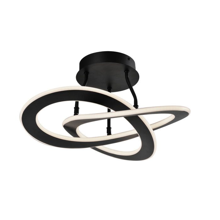 Artcraft AC7078BK LED Semi-Flush Mount, Black