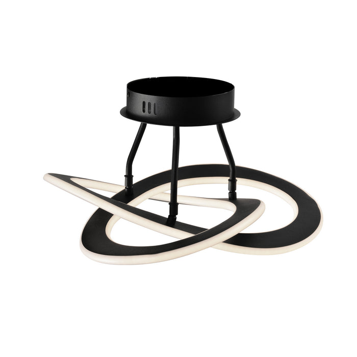 Artcraft AC7078BK LED Semi-Flush Mount, Black