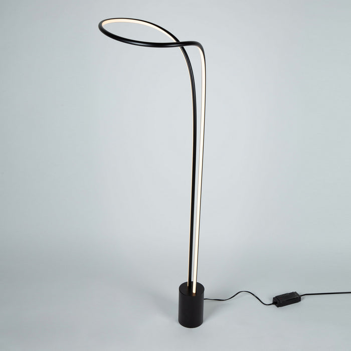 Artcraft AC7589BK LED Floor Lamp, Matte Black