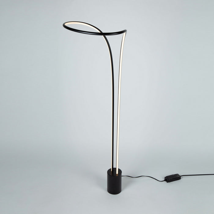 Artcraft AC7589BK LED Floor Lamp, Matte Black