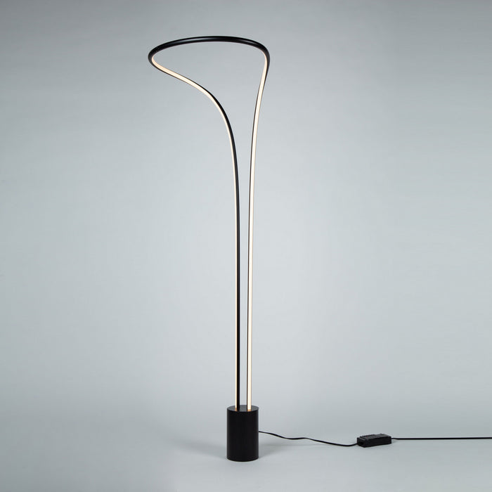 Artcraft AC7589BK LED Floor Lamp, Matte Black