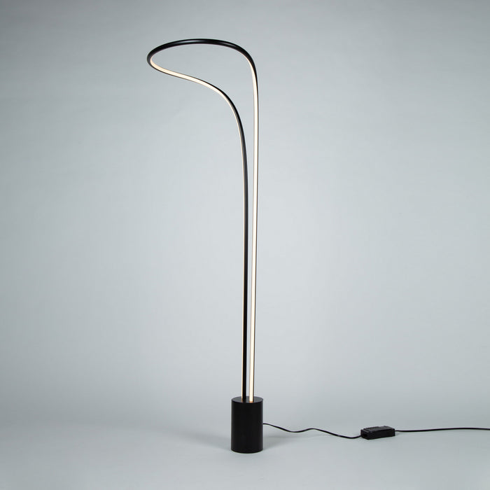 Artcraft AC7589BK LED Floor Lamp, Matte Black