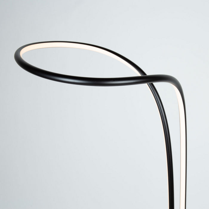 Artcraft AC7589BK LED Floor Lamp, Matte Black
