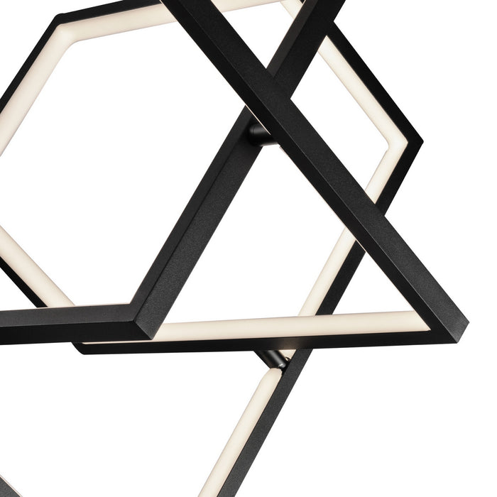 Artcraft AC7627BK LED Pendant, Black